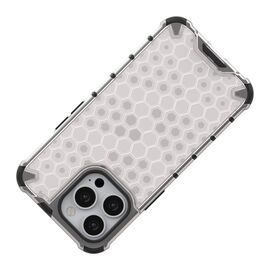 Honeycomb Case armor cover with TPU Bumper for iPhone 13 Pro transparent | Techbox