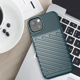 Thunder Case Flexible Tough Rugged Cover TPU Case for iPhone 13 mini green - Apple Cases - Cases - Techbox
