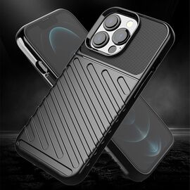 Thunder Case Flexible Tough Rugged Cover TPU Case for iPhone 13 Pro black - Apple Cases - Cases - Techbox