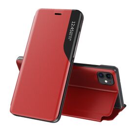 Eco Leather View Case elegant bookcase type case with kickstand for iPhone 13 mini red - Apple Cases - Cases - Techbox