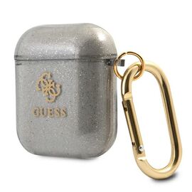 Guess GUA2UCG4GK AirPods cover black / black Glitter Collection - Smartphone Accessories - Cables & Accessories - Techbox