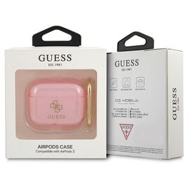 Guess GUA3UCG4GP AirPods 3 cover pink/pink Glitter Collection | Techbox