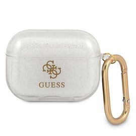Guess GUAPUCG4GT AirPods Pro cover Transparent Glitter Collection - Smartphone Accessories - Cables & Accessories - Techbox