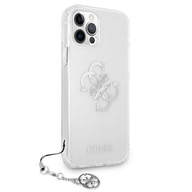 Guess GUHCP12LKS4GSI iPhone 12 Pro Max 6.7 "Transparent hardcase 4G Silver Charms Collection - Apple Cases - Cases - Techbox