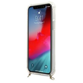 Guess GUHCP12MKC4GSGO iPhone 12/12 Pro 6.1 "Transparent hardcase 4G Gold Chain - Apple Cases - Cases - Techbox