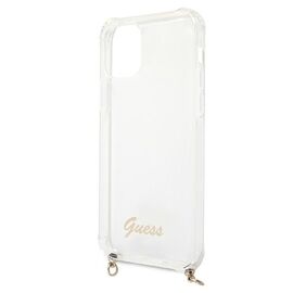 Guess GUHCP12MKC4GSGO iPhone 12/12 Pro 6.1 "Transparent hardcase 4G Gold Chain - Apple Cases - Cases - Techbox