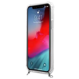 Guess GUHCP12MKC4GSSI iPhone 12/12 Pro 6.1 "Transparent hardcase 4G Silver Chain - Apple Cases - Cases - Techbox