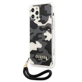 Guess GUHCP12MKSARBK iPhone 12/12 Pro 6.1" black/black hardcase Camo Collection | Techbox