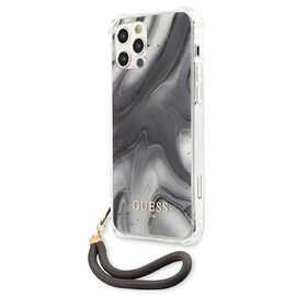 Guess GUHCP12MKSMAGR iPhone 12/12 Pro 6.1 "gray / gray hardcase Marble Collection - Apple Cases - Cases - Techbox