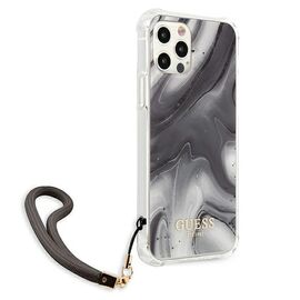 Guess GUHCP12MKSMAGR iPhone 12/12 Pro 6.1 "gray / gray hardcase Marble Collection - Apple Cases - Cases - Techbox
