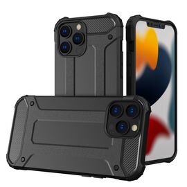 Hybrid Armor Case Tough Rugged Cover for iPhone 13 Pro black | Techbox