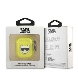 Karl Lagerfeld KLA2UCHFY AirPods cover yellow / yellow Choupette - Smartphone Accessories - Cables & Accessories - Techbox