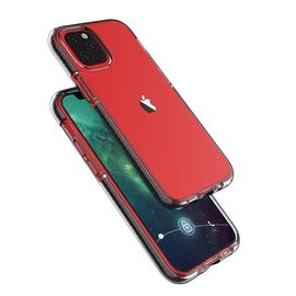 Spring Case clear TPU gel protective cover with colorful frame for iPhone 13 mini light blue | Techbox