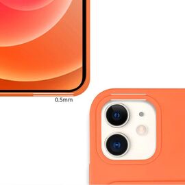 Card Case Silicone Wallet Case with Card Slot Documents for iPhone 12 Pro Orange | Techbox