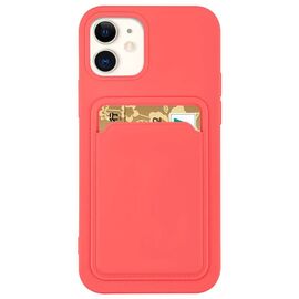 Card Case Silicone Wallet Wallet with Card Slot Documents for iPhone 12 Pro Max Orange | Techbox