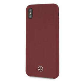 Mercedes MEHCI65SILRE iPhone Xs Max czerwony/red hardcase Silicone Line | Techbox