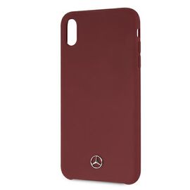 Mercedes MEHCI65SILRE iPhone Xs Max czerwony/red hardcase Silicone Line | Techbox