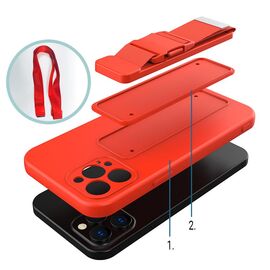 Rope case gel TPU airbag case cover with lanyard for Xiaomi Redmi Note 9 Pro / Redmi Note 9S blue - Xiaomi Cases - Cases - Techbox