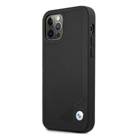 Etui BMW BMHCP12LRCDPK iPhone 12 Pro Max 6,7" czarny/black hardcase Leather Deboss | Techbox