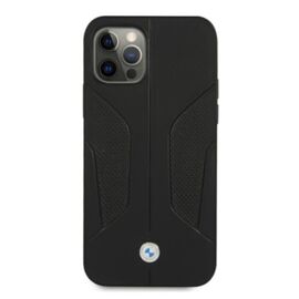 Etui BMW BMHCP12MRSCSK iPhone 12/12 Pro 6,1" czarny/black hardcase Leather Perforate Sides - Apple Cases - Cases - Techbox