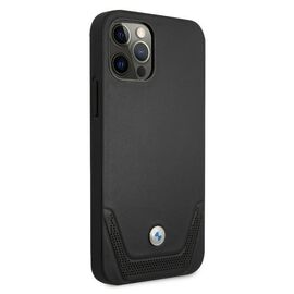 Etui BMW BMHCP12MRSWPK iPhone 12/12 Pro 6,1" czarny/black hardcase Leather Perforate - Apple Cases - Cases - Techbox