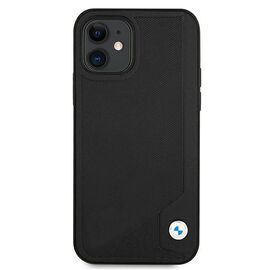 Etui BMW BMHCP12SRCDPK iPhone 12 mini 5,4" czarny/black hardcase Leather Deboss | Techbox