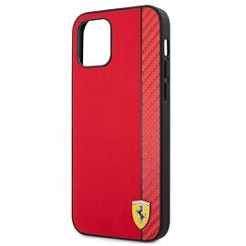 Ferrari FESAXHCP12LRE iPhone 12 Pro Max 6,7" czerwony/red hardcase On Track Carbon Stripe - Apple Cases - Cases - Techbox