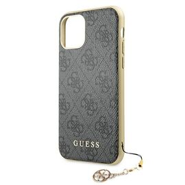 Guess GUHCN61GF4GGR iPhone 11 6.1" / Xr grey/gray hard case 4G Charms Collection - Uncategorized Cases (2) - Cases - Techbox