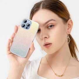 Kingxbar Travel Series luxurious elegant case for iPhone 13 Pro blue-orange (Clouds) - Apple Cases - Cases - Techbox