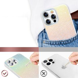 Kingxbar Travel Series luxurious elegant case for iPhone 13 Pro blue-orange (Clouds) - Apple Cases - Cases - Techbox