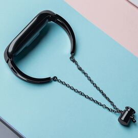 Replacment metal band bracelet strap for Xiaomi Mi Band 6 / 5 / 4 / 3 black - Accessories - Smartwatches & Accessories - Techbox