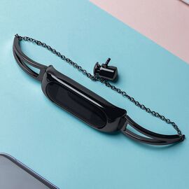 Replacment metal band bracelet strap for Xiaomi Mi Band 6 / 5 / 4 / 3 black - Accessories - Smartwatches & Accessories - Techbox