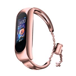 Replacment metal band bracelet strap for Xiaomi Mi Band 6 / 5 / 4 / 3 pink - Accessories - Smartwatches & Accessories - Techbox