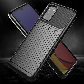 Thunder Case Flexible Tough Rugged Cover TPU Case for Samsung Galaxy A03s black | Techbox