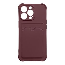 Card Armor Case Pouch Cover for iPhone 12 Pro Card Wallet Silicone Air Bag Armor Case Raspberry | Techbox