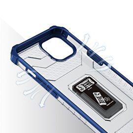 Crystal Ring Case Kickstand Tough Rugged Cover for iPhone 12 mini blue | Techbox