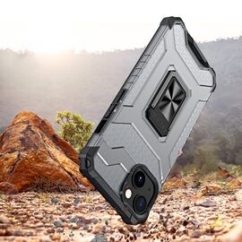 Crystal Ring Case Kickstand Tough Rugged Cover for iPhone 13 black | Techbox