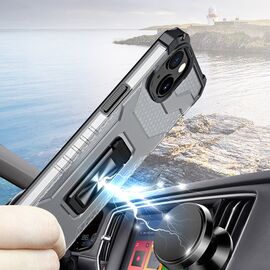 Crystal Ring Case Kickstand Tough Rugged Cover for iPhone 13 black | Techbox