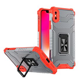Crystal Ring Case Kickstand Tough Rugged Cover for iPhone XS Max red | Techbox