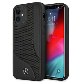 Mercedes MEHCP12SCDOBK iPhone 12 mini 5,4" czarny/black hardcase Leather Perforated Area - Apple Cases - Cases - Techbox