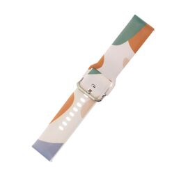 Strap Moro for Samsung Galaxy Watch 40 / 41 / 42 / 43 / 44 mm silicone bracelet watch band - pattern 11 | Techbox