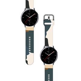 Strap Moro for Samsung Galaxy Watch 40 / 41 / 42 / 43 / 44 mm silicone bracelet watch band - pattern 13 | Techbox