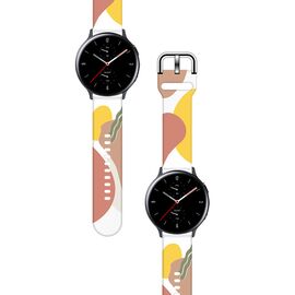 Strap Moro for Samsung Galaxy Watch 40 / 41 / 42 / 43 / 44 mm silicone bracelet watch band - pattern 7 | Techbox