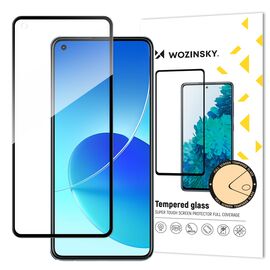 Wozinsky Tempered Glass Full Glue Super Tough Screen Protector Full Coveraged with Frame Case Friendly for Oppo Reno6 4G black - Rest Brands - Screen & Camera Protection - Techbox