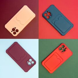 Card Armor Case Pouch Cover for iPhone 13 Mini Card Wallet Silicone Air Bag Armor Case Orange | Techbox