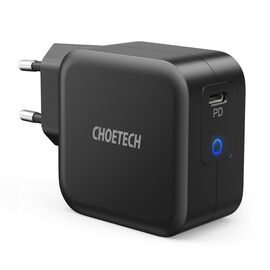 Choetech GaN USB Type C wall charger 61W Power Delivery black (Q6006) - Travel Chargers - Smartphone Chargers - Techbox