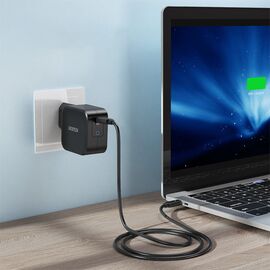 Choetech GaN USB Type C wall charger 61W Power Delivery black (Q6006) - Travel Chargers - Smartphone Chargers - Techbox
