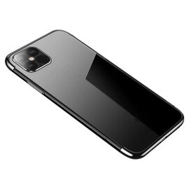 Clear Color Case Gel TPU Electroplating frame Cover for iPhone 13 Pro black | Techbox