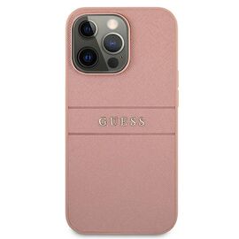 Guess GUHCP13XPSASBPI iPhone 13 Pro Max 6.7" pink/pink hardcase Saffiano Stripe | Techbox