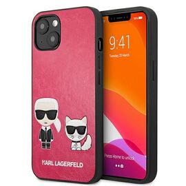Karl Lagerfeld KLHCP13SPCUSKCP iPhone 13 mini 5,4" fuksja/fushia hardcase Ikonik Karl & Choupette - Apple Cases - Cases - Techbox